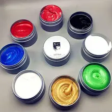 Яркие Гламурные многоцветные одноразовые волосы Цвет кремовая краска одноразовая формовочная паста краска для волос грязевой крем