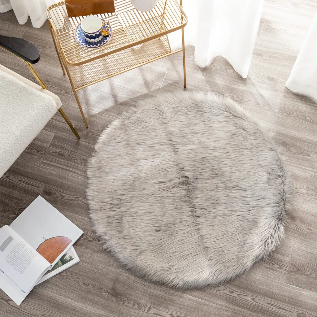 Ковер высокой емкости ковер с длинным ворсом для гостиной простой F luffy спальня искусственный детский игровой коврик поддержка Прямая поставка