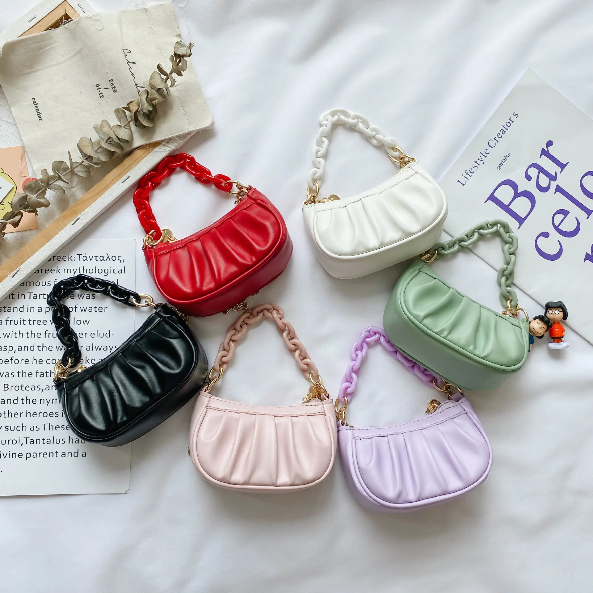 2023 Summer Fashion Mini Messenger Bags PVC Coin Purse Pattern Pearl  Handbag Small Chain Jelly Bags Ladies Kids Shoulder Bag - AliExpress