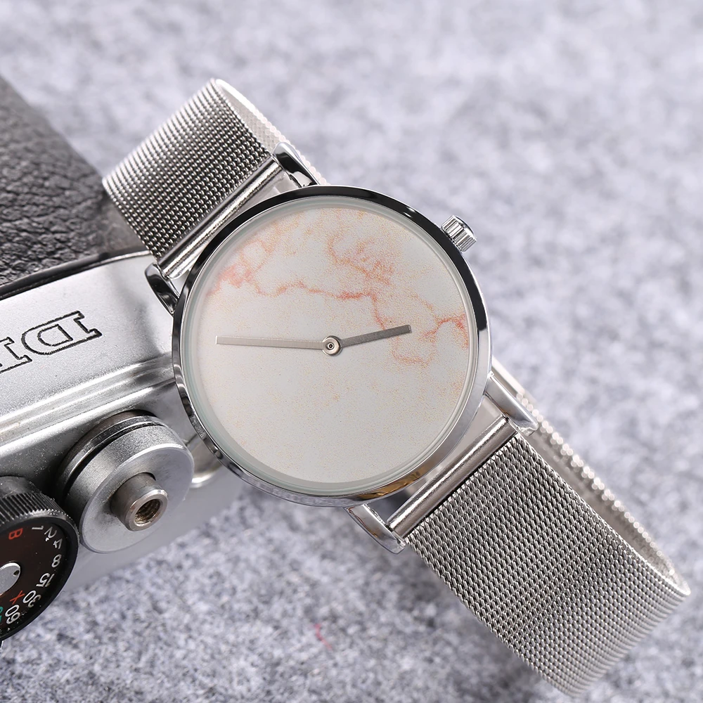 top luxury brand cagarny quartz watch women silver stainless steel mesh band simple style ladies wrist watches waterproof 2019 trendy (7)