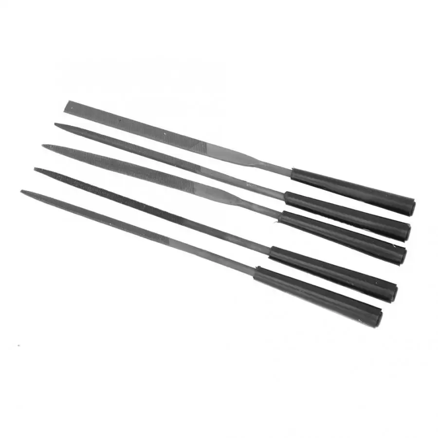Leathercraft Tool Sets 5Pcs Steel File Set DIY Model Carving Polishing Filing Tool Kit for Glass Ceramics leather tools