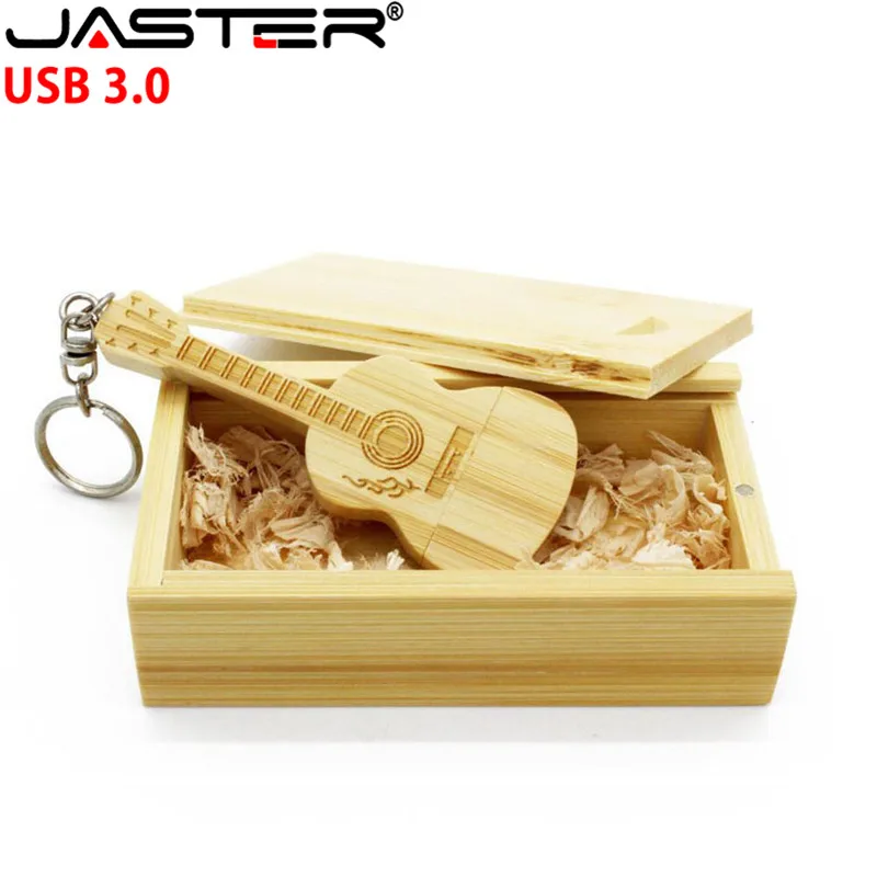 USB флеш накопитель JASTER с деревянной гитарой 3 0 10 шт. бесплатная доставка по