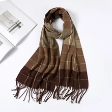 small size 180*30cm Brand Designer Winter Cashmere Scarves Men Scarf Cheap Warm Unisex