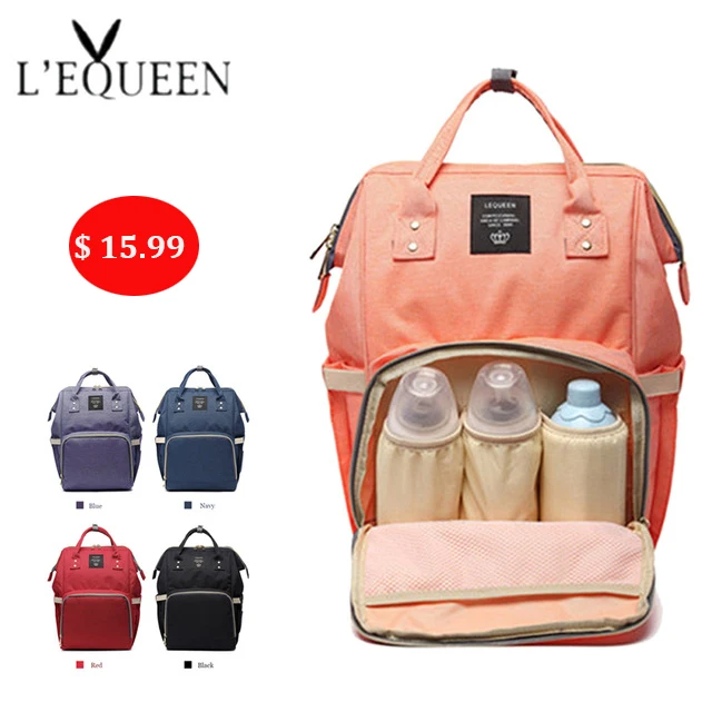 LEQUEEN Mummy Maternity Nappy Diaper Bag Large Capacity Baby Bag Travel Backpack 