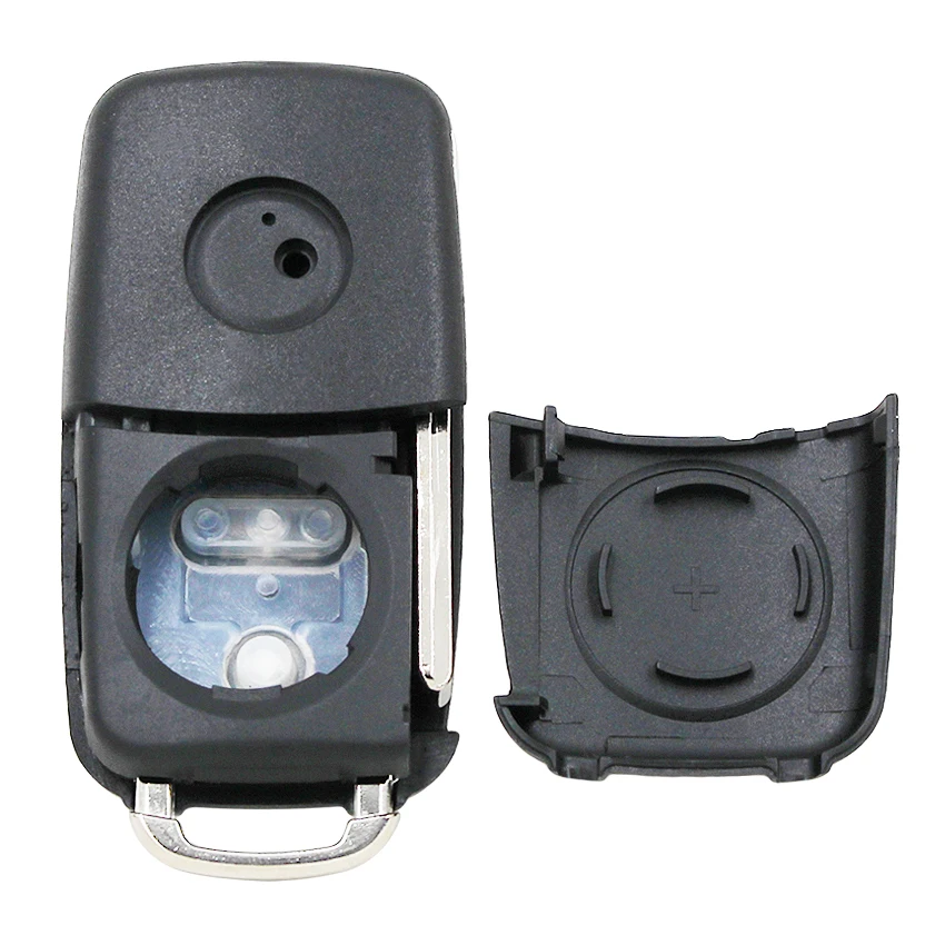 3 кнопки складной пульт дистанционного ключа оболочки Чехол Флип корпус для ключей от автомобиля Uncut Blade для Volkswagen Polo GOLF MK6 T-ouareg 202AD/H/C/Q 753AB
