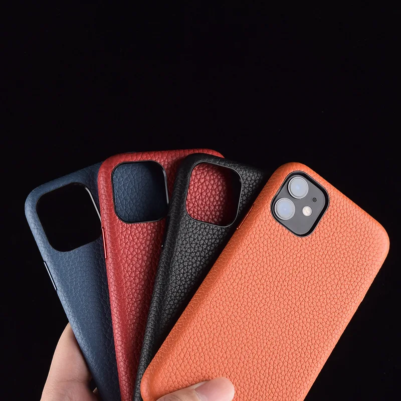 Новинка 2020 чехол накладка из натуральной кожи для телефона iPhone 11 Pro Max с текстурой