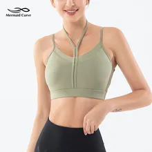 Сексуальный бюстгальтер с бретелькой через шею для йоги, удобный дышащий спортивный бюстгальтер с эффектом пуш-ап, ударопрочный женский бюстгальтер для бега, тренажерного зала, фитнеса, танцев