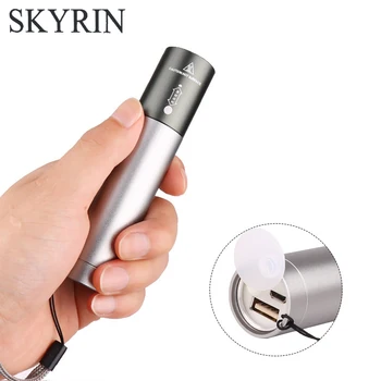 

Led flashlight Ultra Bright Mini torch T6 Camping light 3 switch Modes waterproof Zoomable Bicycle Light use Built-in battery