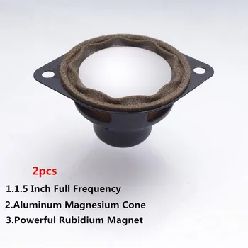 

2pcs 1.5 Inch 8 Ohm Full Range Tweeter Speaker 80W Audio Auto Sound Loudspeaker Aluminum Magnesium Cone Powerful Rubidium Magnet