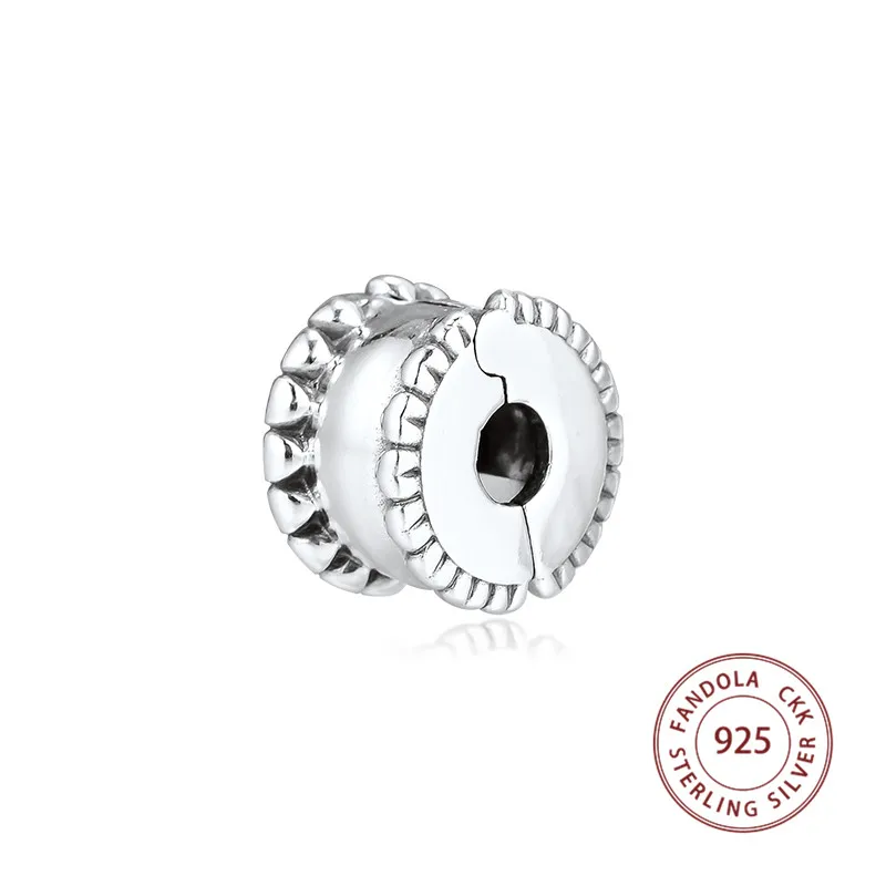 Подходит для браслетов Pandora Argent Charm бусины из стерлингового серебра 925 бисерные сердечки на зажиме Подвески бусины для изготовления ювелирных изделий kralen
