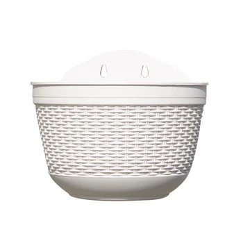 

Garden Planter Container Balcony Basket Wall Hanging Bedroom Plant Holder Flower Pot DIY Indoor Semicircle Home Office Fence