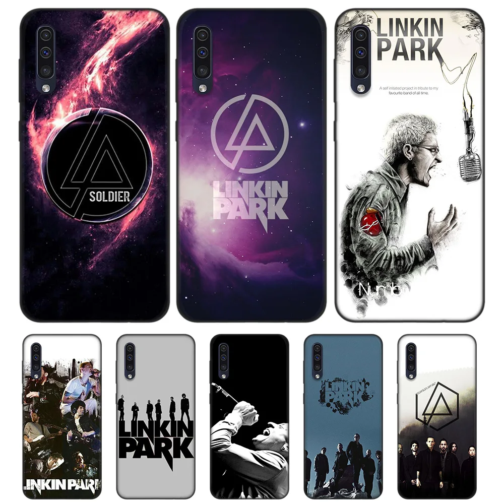 

Blcak Soft Silicone Cases Cover for Samsung Galaxy A6 A7 Plus 2018 A10 A20 A30 A40 A50 A60 A70 A80 A20E Fundas Capa Linkin Park