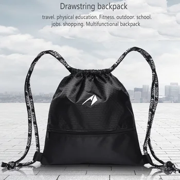 

Bike Bag Wearable Waterproof Beam Drawstring Basketball Backpack Lightweight Breathable Sports Dance Backpack Men