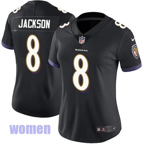 Women Молодежные Дети высокое качество Baltimore Lamar Jackson Ravens фиолетовый Джерси - Цвет: Women