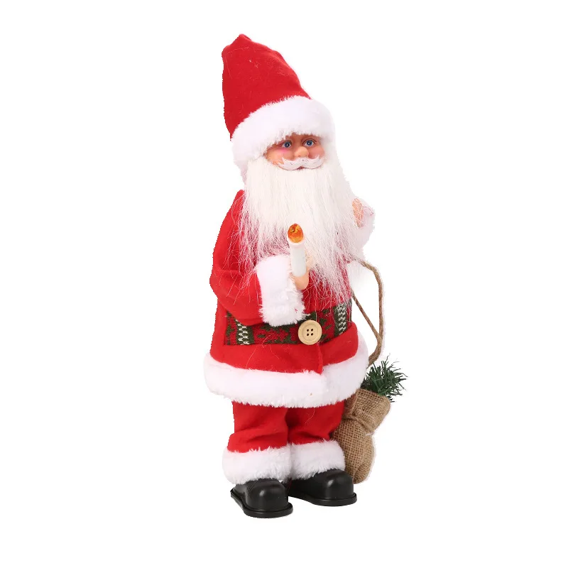 Новогодние Детские игрушки, Электрический Санта-Клаус, Поющая музыкальная электрическая игрушка, кукла с фонариком, Детские