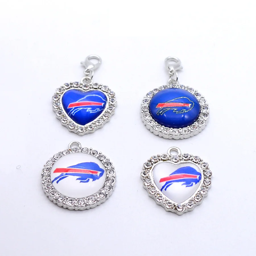 Серебряный кулон, стразы, амулеты Buffalo Bill, браслет, ожерелье для женщин и мужчин, футбольные болельщики, Paty Fashion