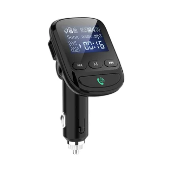 

Bluetooth MP3 Player Hand-free Call Fast Charging FM Transmitter Wireless Audio Receiver Support TF Card U Disk