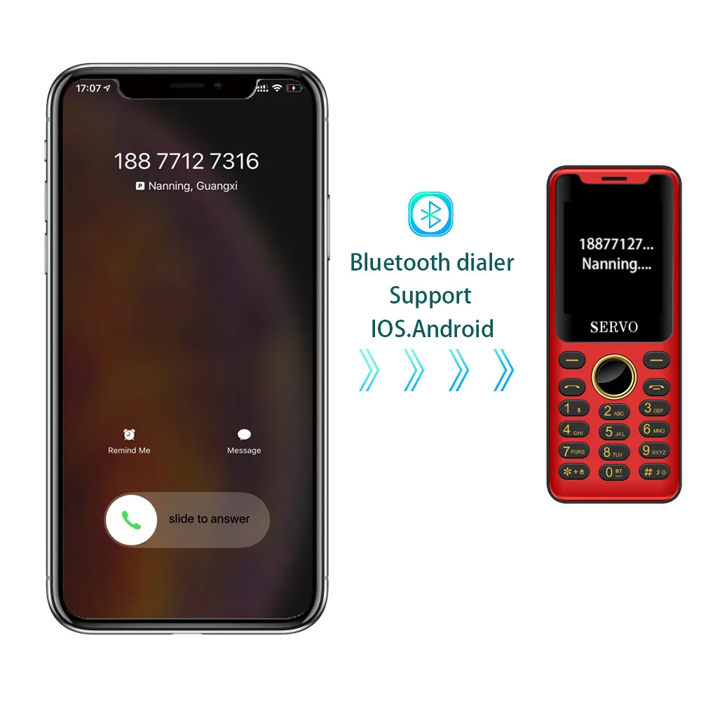 Сервопривод M26 мини телефон набиратель номера через bluetooth волшебный голос одним