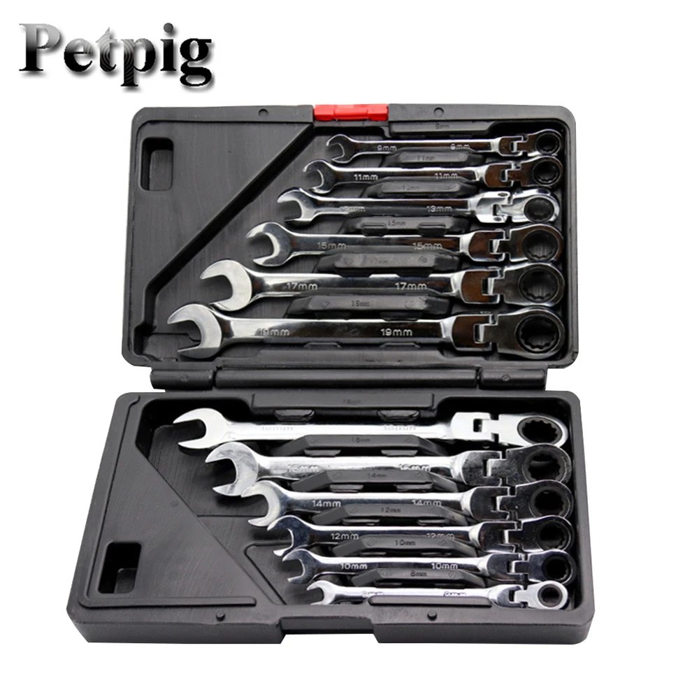 Juego llaves de trinquete para reparación de automóviles, llave inglesa, herramienta mano, llave Universal, de reparación de automóviles, juego de llaves de coche.|Llave| - AliExpress