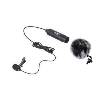 

COMICA CVM-V02C Cardioid Lapel Microphone for Panasonic Canon Sony Nikon Camcorders,48V Phantom Power Clip on Mic for TASCOM Zoo