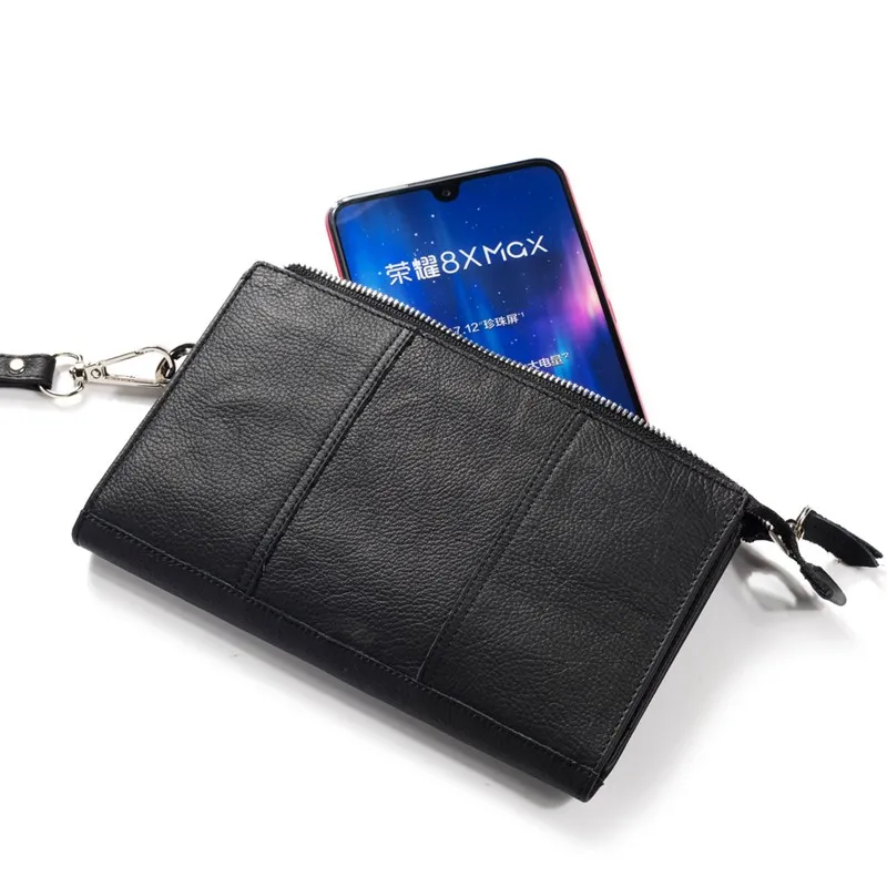 YXAN Leather Handbag For Iphone 11 11Pro X XS Max XR  6 7 8 Plus Case Pouch Belt Bag Coque Case Wallet Pocket