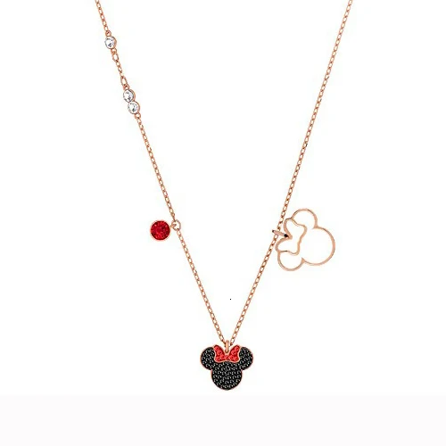 Мэнди Мода стерлингового серебра Высокое качество DUO Мини крест ожерелье Женские Ювелирные изделия почта - Окраска металла: Rose Gold