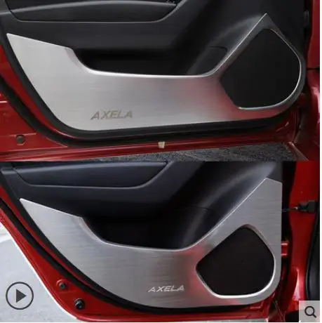 Высокое качество для Mazda 3 AXELA нержавеющая сталь 4 шт декоративные двери анти-удар панели декоративные автомобильные наклейки аксессуары