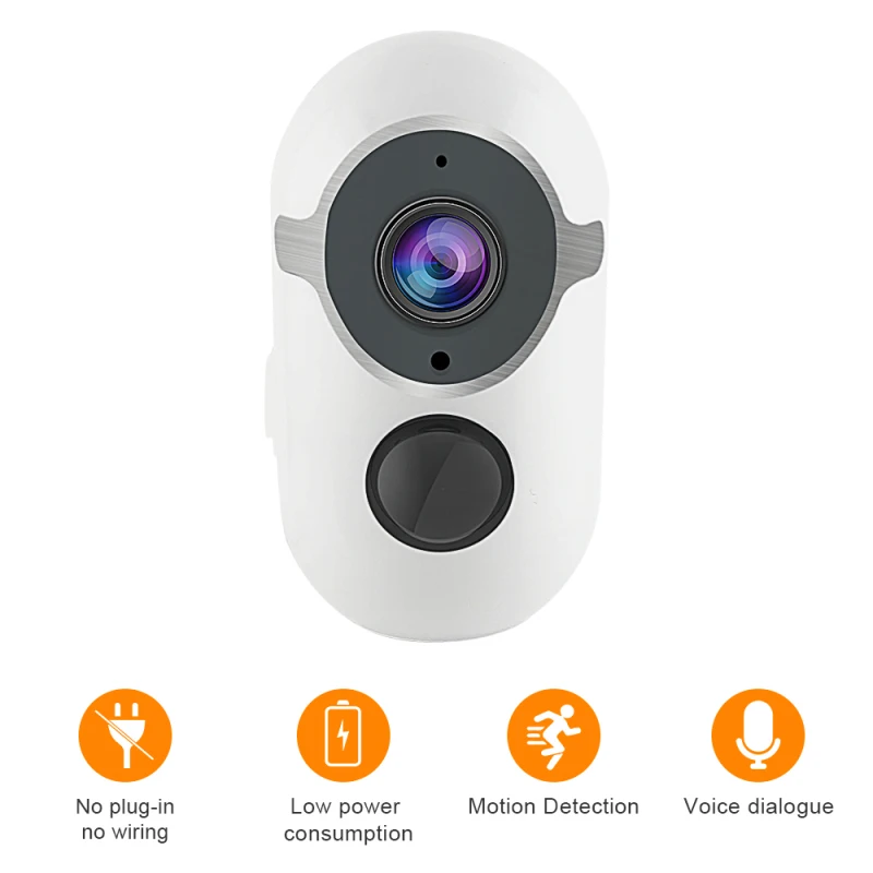 

WIFI Security Camera Solor-power 1080P Full HD Wireless Camera 130 Degrees Pan Tilt Rotation IR Night Vision Security