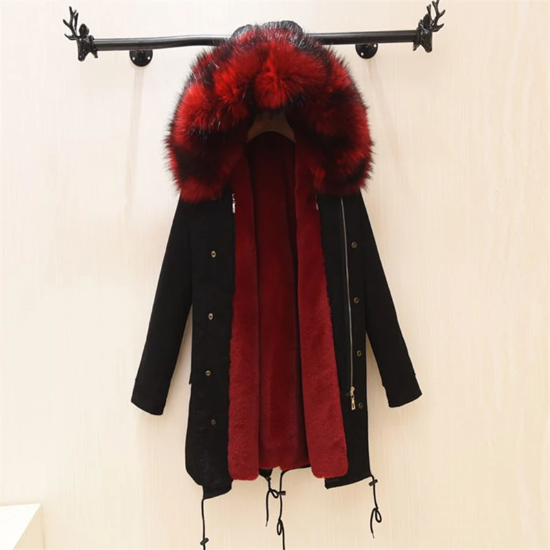 Rex Rabbit Hair iner To Read Female Новое тонкое пальто с имитацией лисьего меха Щука длинное пальто с имитацией меха Tide hh0012