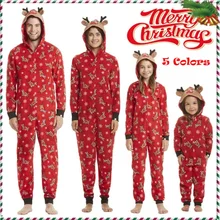 Family Matching Outfits Suit Snowman Deer Printed Christmas Family Pajamas Set Christmas Clothes Parent-child Home Sleepwear