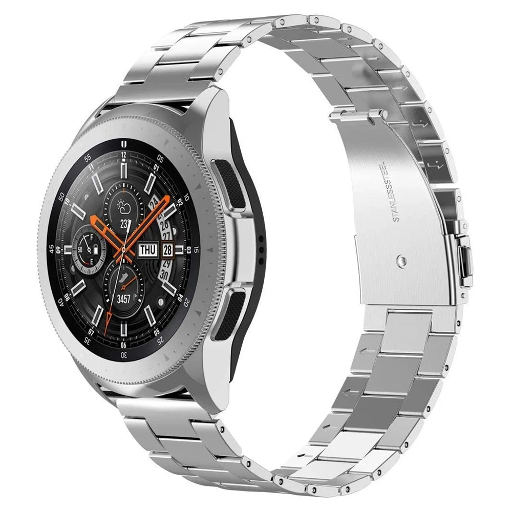 Ремешок Wacthband 20 мм для Samsung Active 2 40 44 сверхтонкий браслет из нержавеющей стали Galaxy
