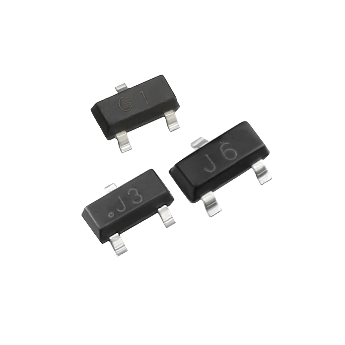 uxcell Transistor PNP/NPN Surface Mount SOT-23 for Craft Tool Switching Circuit Area RoHS Compliant Electronics Component photo