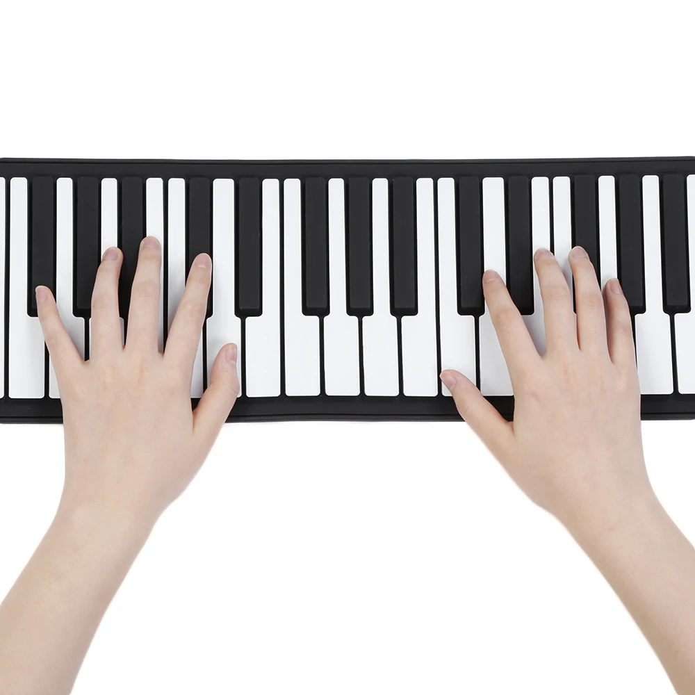 

New Flexible Piano 88 Keys Electronic Piano Keyboard Silicon Roll Up Piano Sustain Function USB Port with Loud Speaker