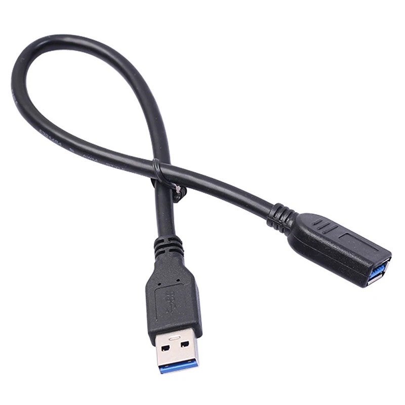 33 см USB Удлинительный кабель Черный Супер Скоростной USB 3,0 удлинительные кабели тип A мужчин и женщин адаптер удлинитель шнур для ПК
