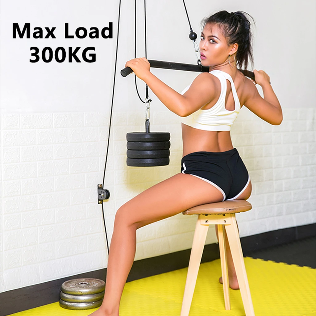 High-Strength Fixed Pulley Block Home Fitness Cable Machine DIY Pulleys 300kg Home Gym Equipment