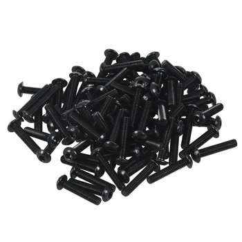 

M3x15mm Thread Button Head Hex Socket Cap Screw Bolt 100pcs