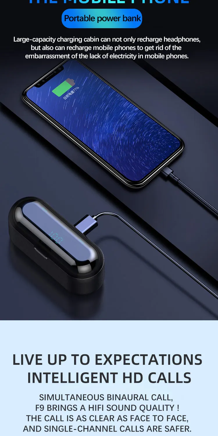 Новые беспроводные наушники Bluetooth 5,0 TWS гарнитура Hi-Fi мини наушники-вкладыши для спорта бега Поддержка IOS Android телефонов HD вызов