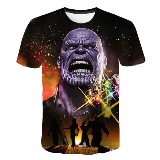 Men Women Children 3D T Shirt 2020 New Marvel Avengers Alliance Tshirt Superhero T-shirt Cool Printed Tops Boy Girl Tees Shirt