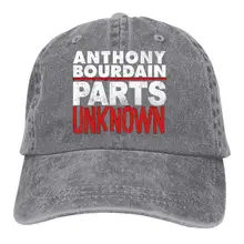 An-thony Bour-dain регулируемый взрослый моющийся Ковбой шляпа от