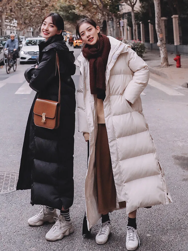 Зимняя женская длинная куртка зимнее пальто хлопковая Куртка пуховая женская парка Теплая пуховая куртка с капюшоном зимняя куртка женская куртка