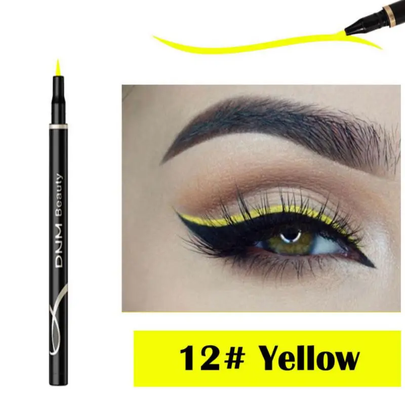 Cat Eye Makeup Waterproof Colorful Liquid Eyeliner Pen Make Up Cosmetics Long-lasting Black Eye Liner Pencil Makeup Tools Red