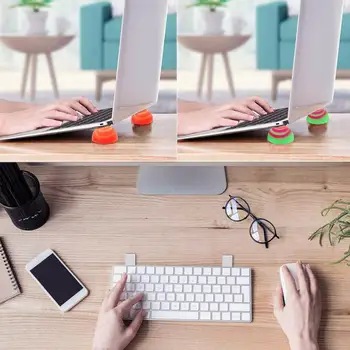 

4pcs/Set Laptop Cooling Pads Ball Cooler Universal Reduction Holder Skidproof Practical Stand Notebook Cooler Feet Heat J0D3