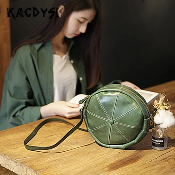 

Nature Cow Leather Original Retro Small Women Crossbody Bag Unique Lastest Lady Messenger Shoulder Bag Top Quality Satchel Purse