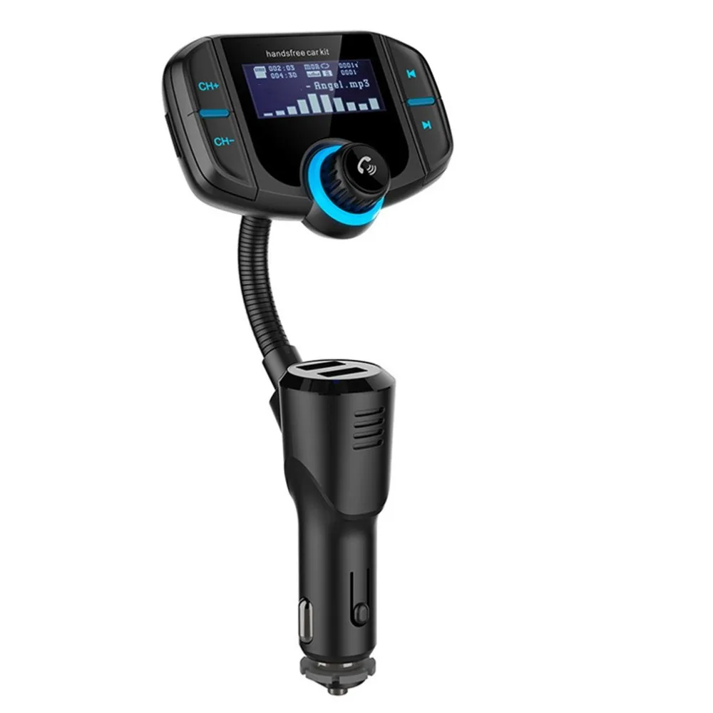 Двойной USB порт быстрой зарядки автомобиля BT MP3 плеер FM радио передатчик поддержка быстрой зарядки воспроизведения музыки Handfree вызов