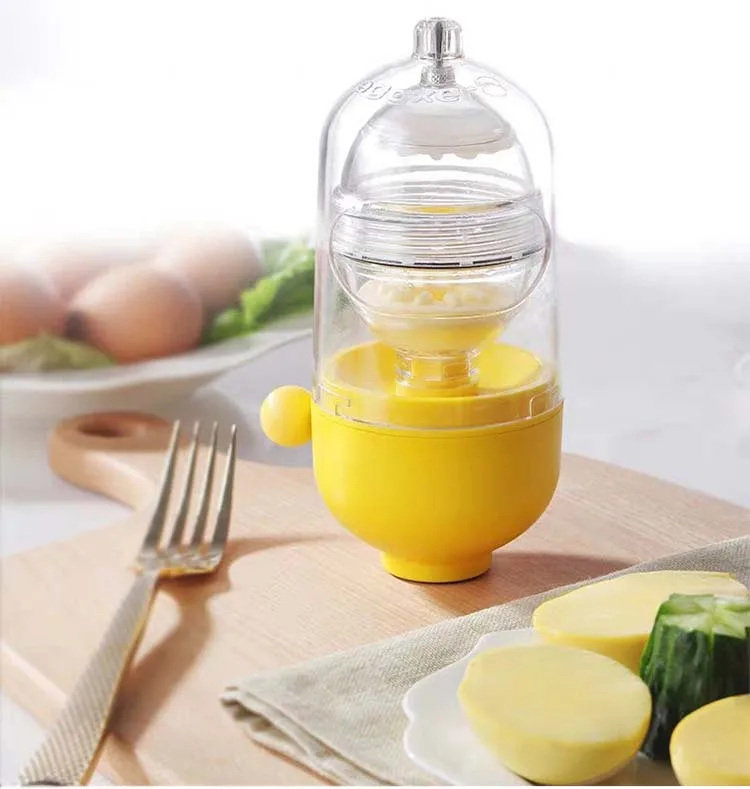 Бросок яичный скремблер золотое яйцо шейкер миксер скремблер венчик для яиц внутри оболочки ручной кухонный инструмент для приготовления пищи