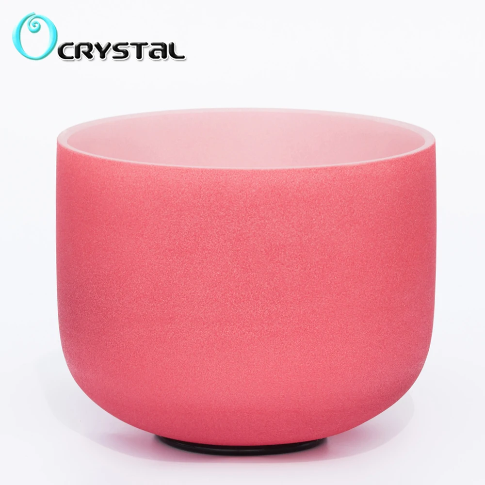 8&quot Note C Root Red Colored Frosted Quartz Crystal Singing Bowl Meditation | Спорт и развлечения