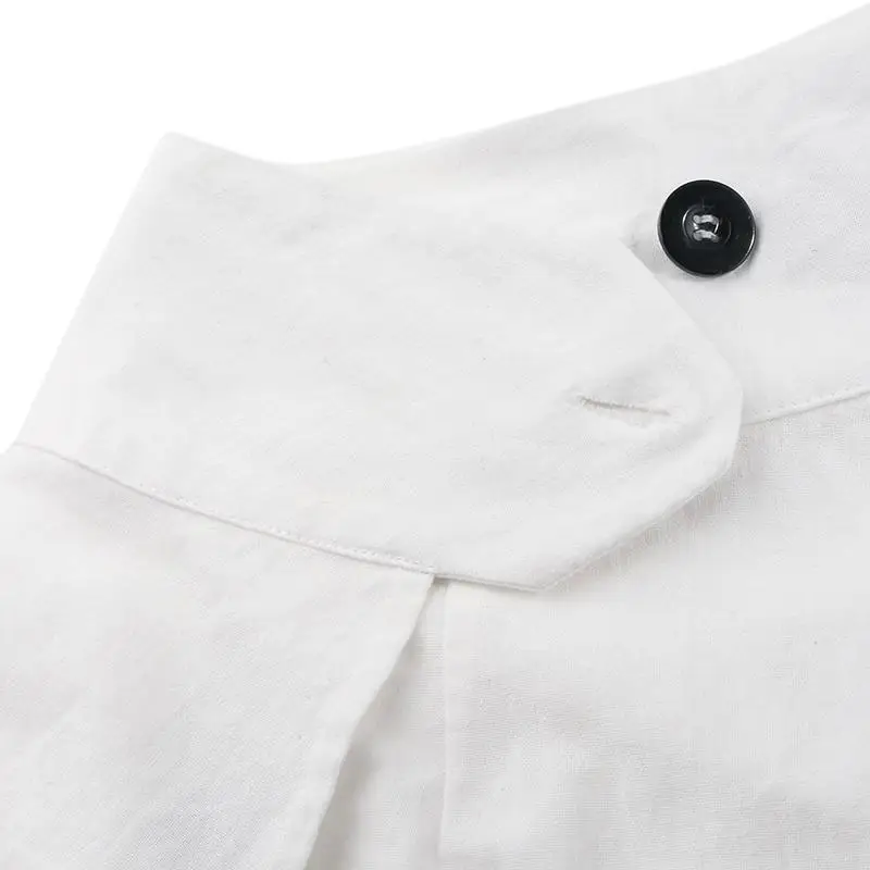 Oversized Long Pantalon Women Celmia Cotton Linen Solid Wide Leg Pants Casual Loose High Split Trousers Femme Streetwear Palazzo