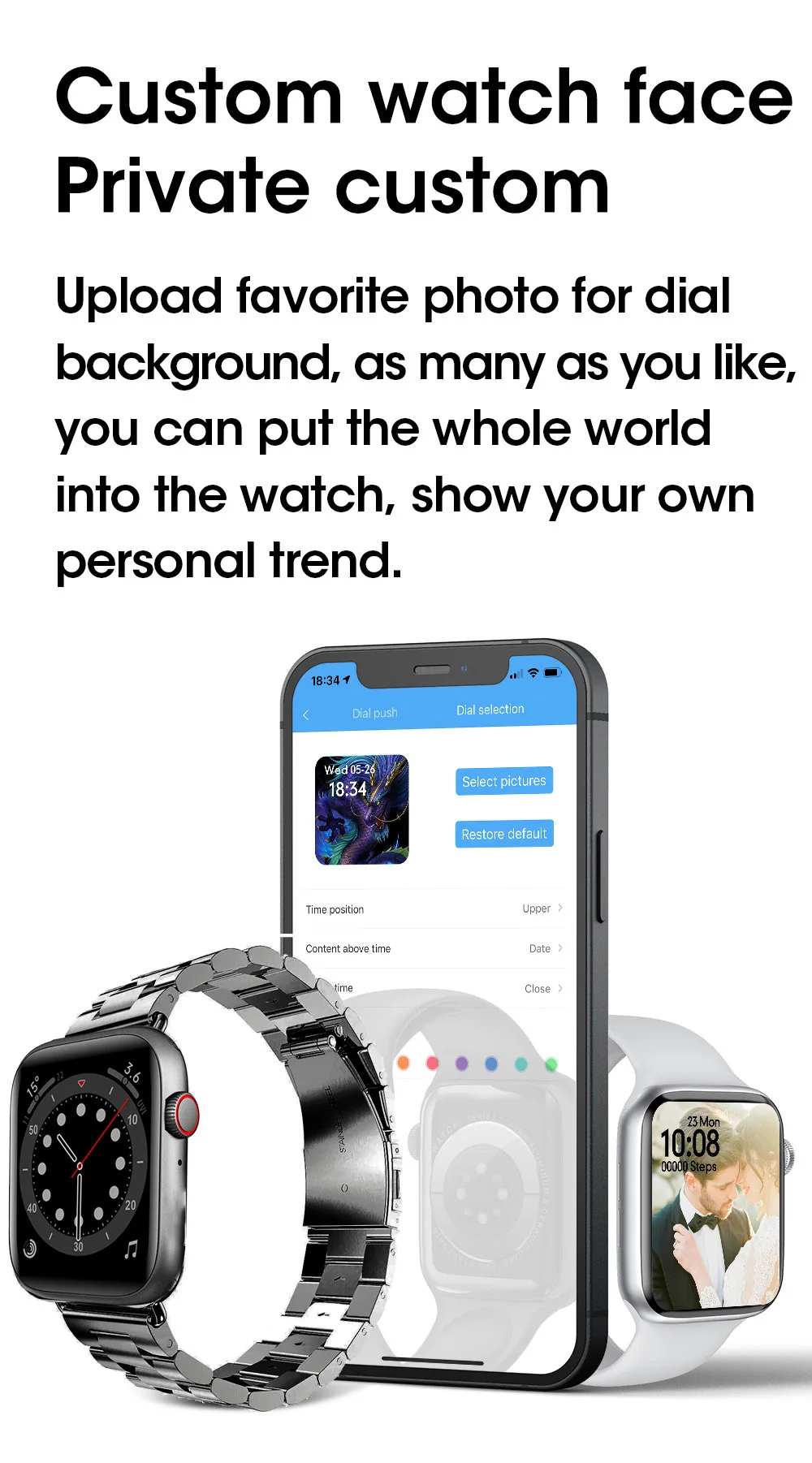 W37 Pro Steel Band Smartwatch Men Women Smart Watch 2021 wireless charger Bluetooth Call Custom Dial better than for Apple Watch