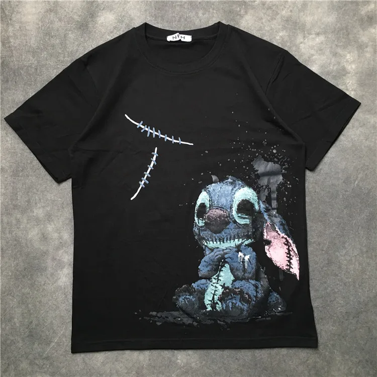 Мужские новые роскошные футболки 2020 в стиле хип-хоп с принтом кроличьих чернил и