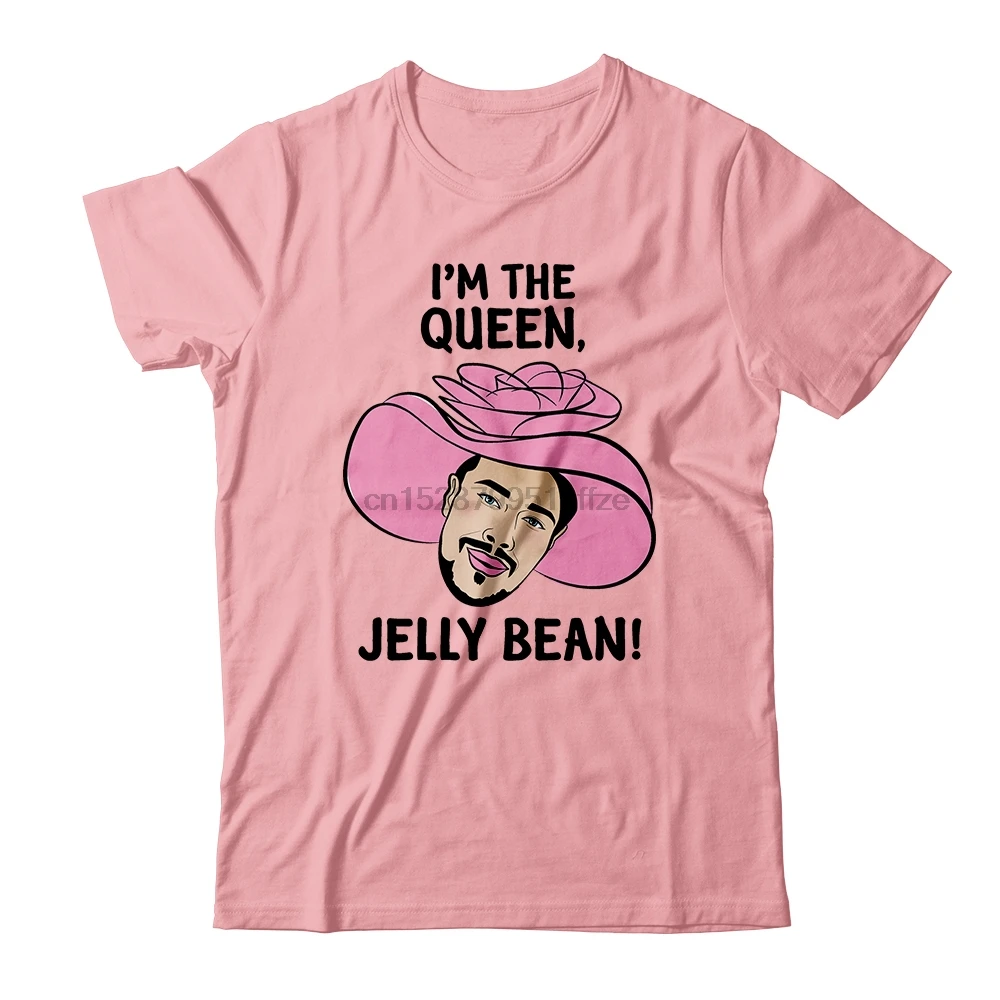 Летняя футболка с забавным принтом для мужчин и женщин Chris CrockersQueen Jelly Bean